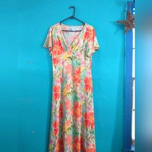 Vintage Floral Maxi Dress